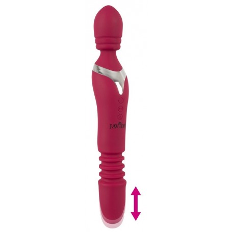 Vibratore realistico doppio stimolatore vaginale wand javida ricaricabile in silicone