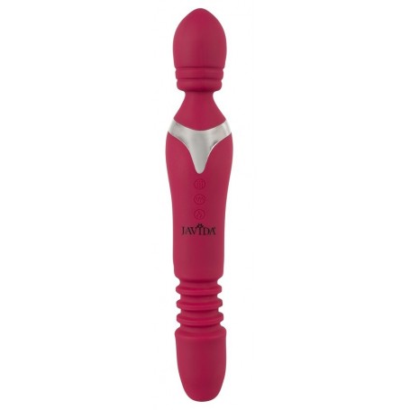 Vibratore realistico doppio stimolatore vaginale wand javida ricaricabile in silicone