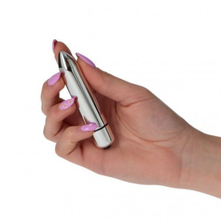 Vibratore Bullet Classico Argento 9 cm