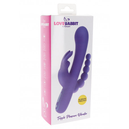 ToyJoy Triple Pleasure – Vibratore tripla stimolazione vaginale clitoridea e anale