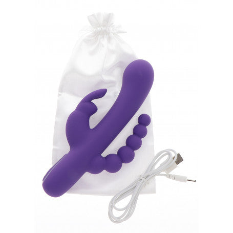 ToyJoy Triple Pleasure – Vibratore tripla stimolazione vaginale clitoridea e anale