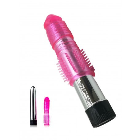 Vibratore Classico con Guaina Realistica 2-in-1