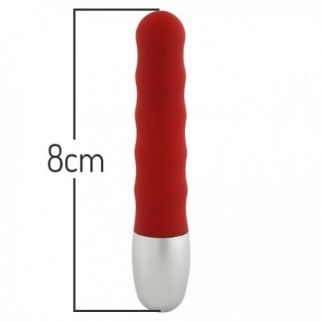 Mini Vibratore Classico “Soft Waves” Rosso