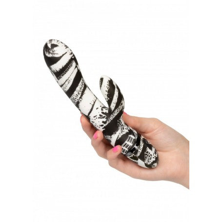 Vibratore vaginale rabbit stimolatore doppio fallo dildo clitoride impermeabile ricaricabile sex toy