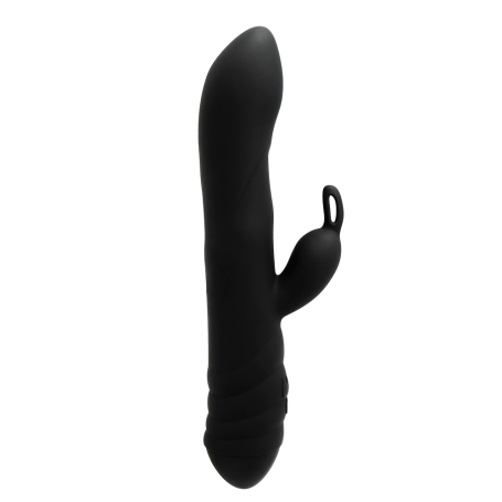 Vibratore vaginale rabbit Twister Black con rotazione e vibrazione Adrien Lastic