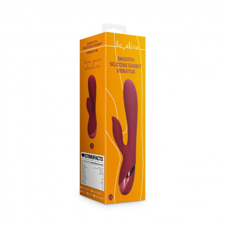Vibratore vaginale Smooth Silicone Rabbit Vibrator Dark Cherry