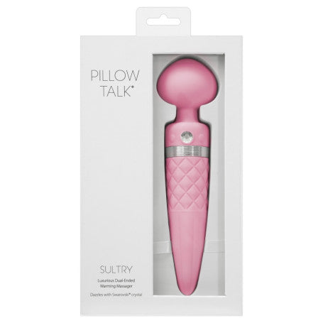 Pillow Talk Sultry — Wand Massaggiatore Ricaricabile in Silicone con Cristallo Swarovski®