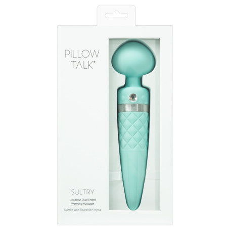 Pillow Talk Sultry — Wand Massaggiatore Ricaricabile in Silicone con Cristallo Swarovski®