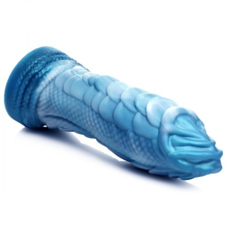 Dildo Fantasy Serpente Marino in Silicone Blu con Ventosa
